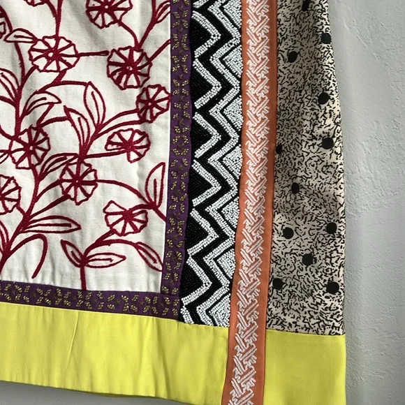 NWT Anthropologie Leif Notes  Embroidered Multicolor Skirt - Picture 4 of 11